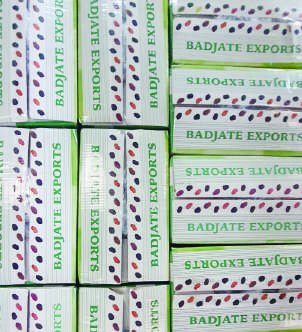 Badjate Agro raisin cartons